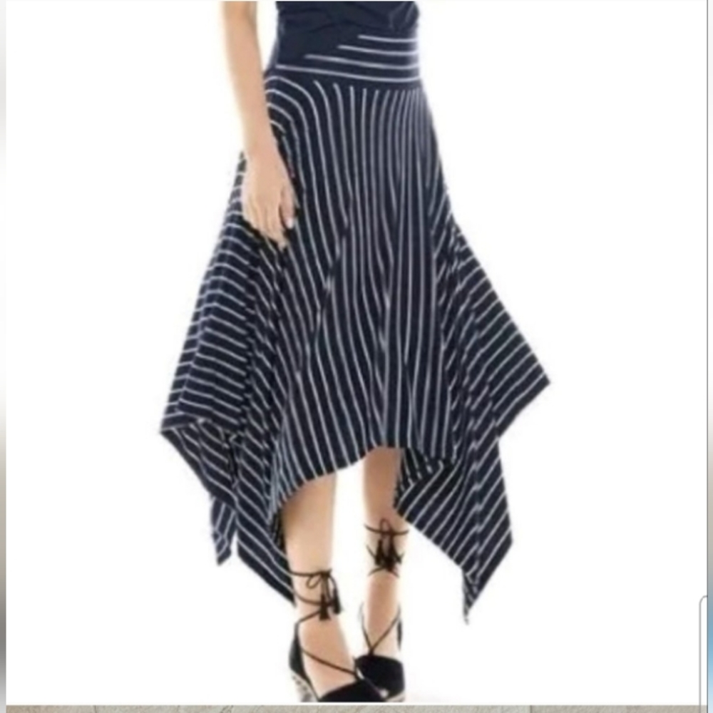 Cabi Twirl Striped Skirt size Medium